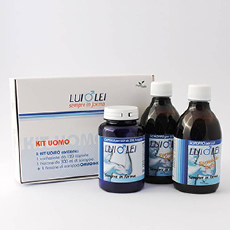 LUI o LEI kit UOMO - 3 CONFEZIONI (3x120cps + 6x300ml)