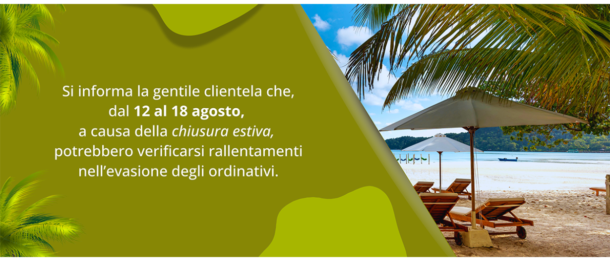 chiusura estiva